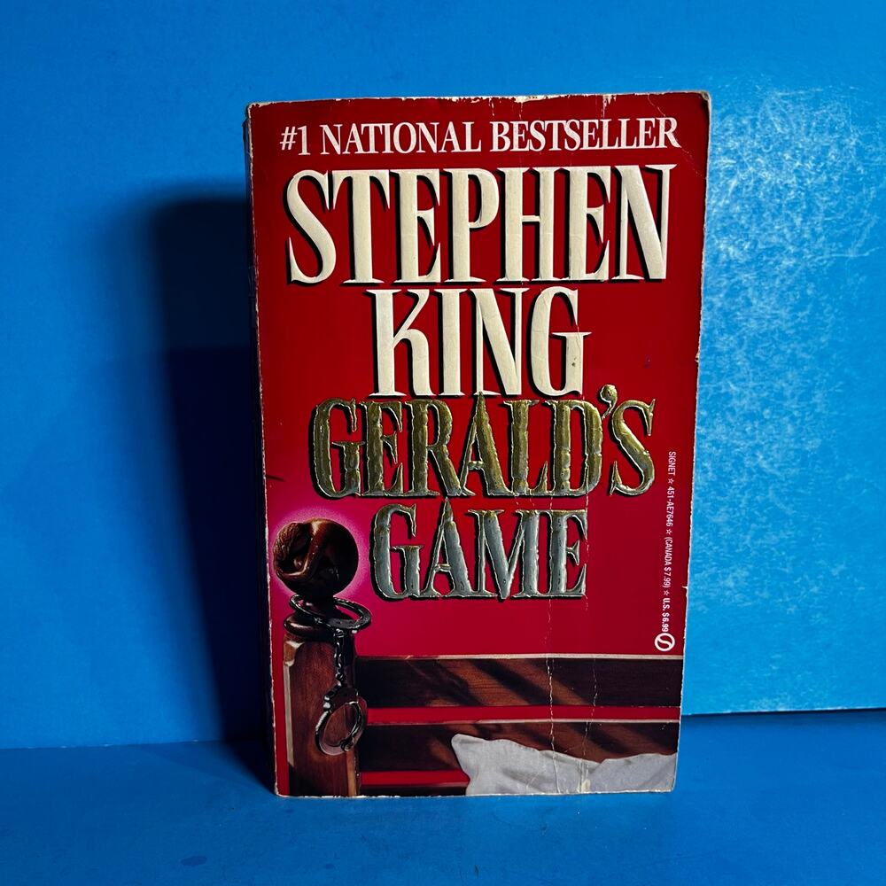 Stephen King – Gerald’s Game (1993 Signet Paperback, 1st Printing) Red Cover
